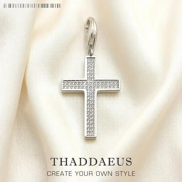 Pendentif croix en pierre blanche sterling argent pour homme femme occasions spéciales cadeau de fiançailles mariage noël