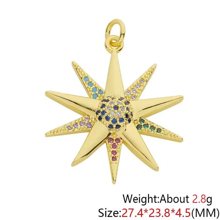 Pendentif grec plaqué or véritable 18 carats