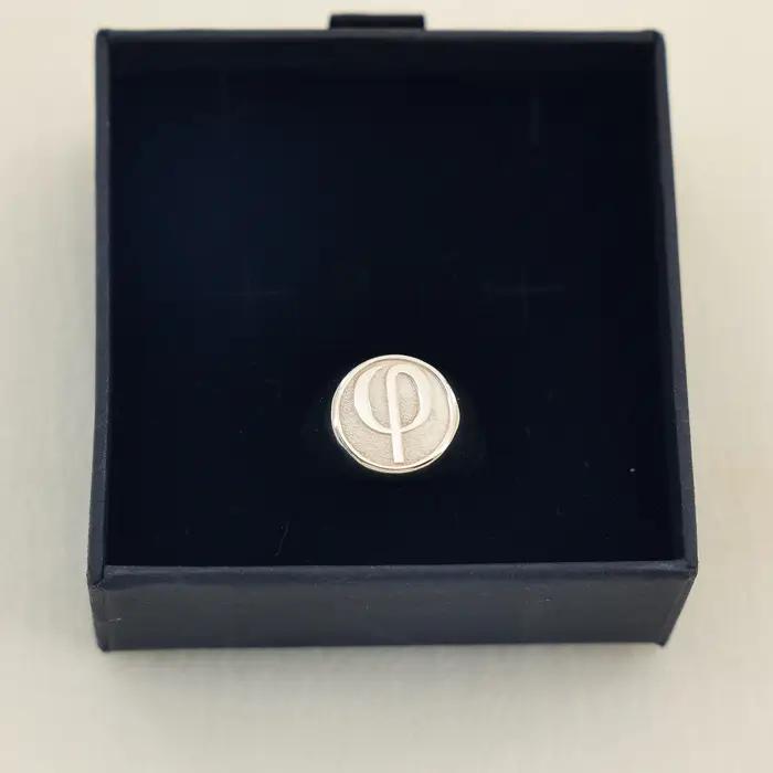 Bague signet personnalisée pour homme de 15 mm