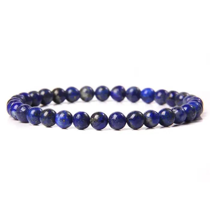 Bracelet de perles en pierre naturelle de 6mm pour femmes et hommes