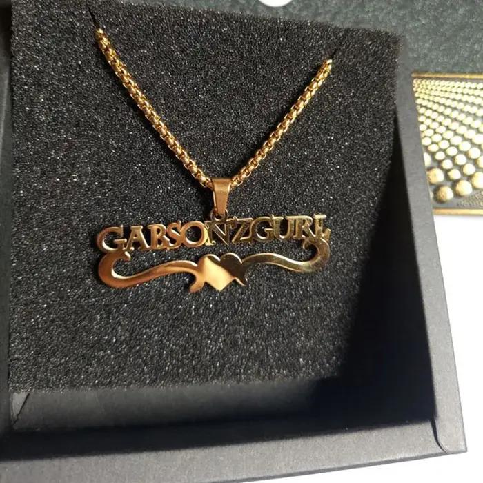 Collier avec nom personnalisé pour hommes