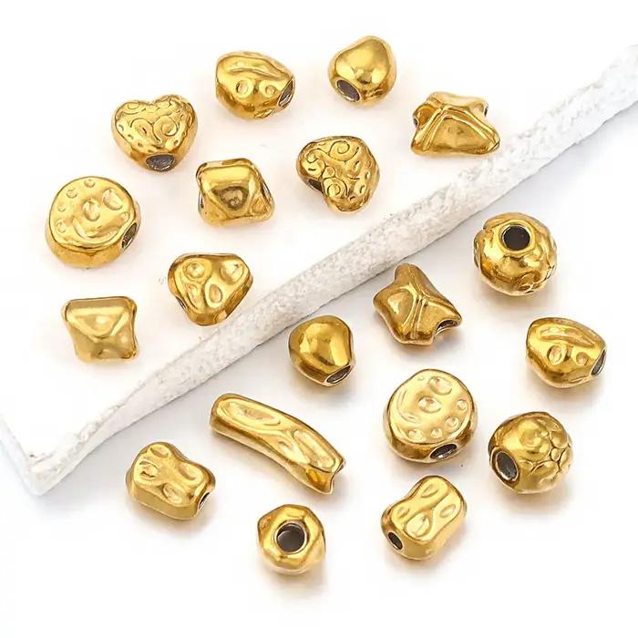 Perles d'espacement en acier inoxydable