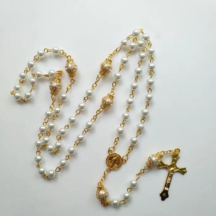 Collier chapelet religieux à cinq bénédictions