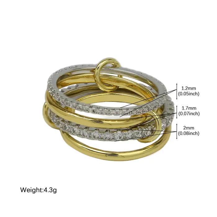 Bagues multicouches en acier inoxydable