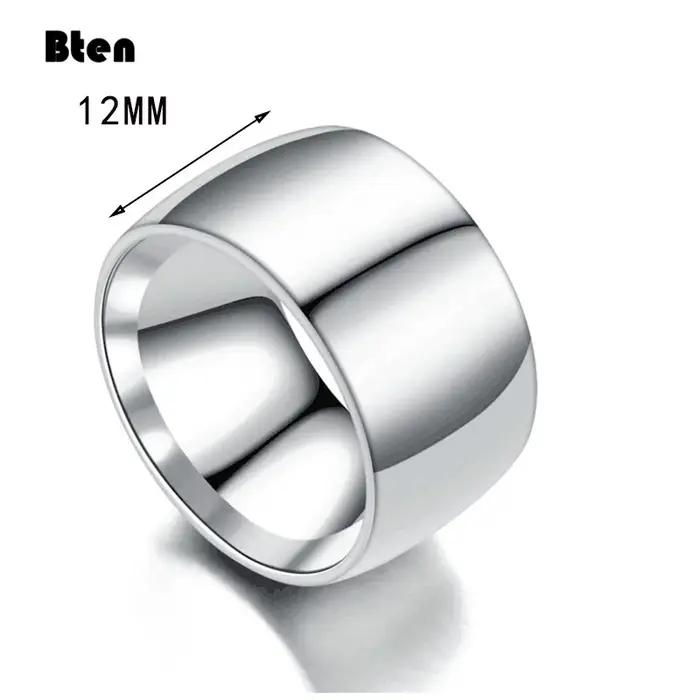 Bten mode charme bijoux bague hommes en acier inoxydable noir anneaux pour femmes