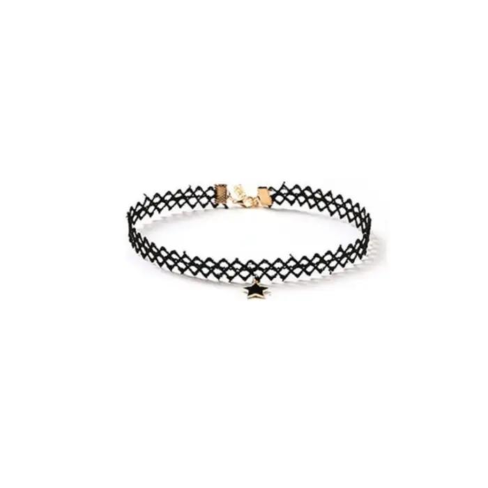 Collier en dentelle noire, Style Punk Sexy, personnalisé, en dentelle, gothique, bijoux, accessoires