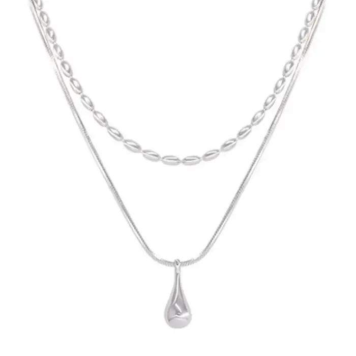 Collier Double en argent Sterling 925