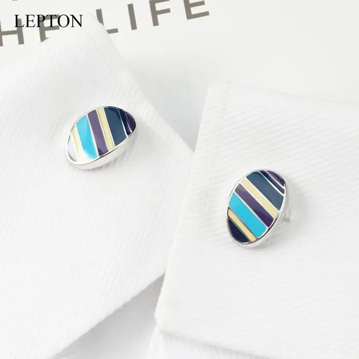 Boutons de manchette de style Flower Design Enamel pour homme élégants et modernes cadeau pour marié et occasions spéciales