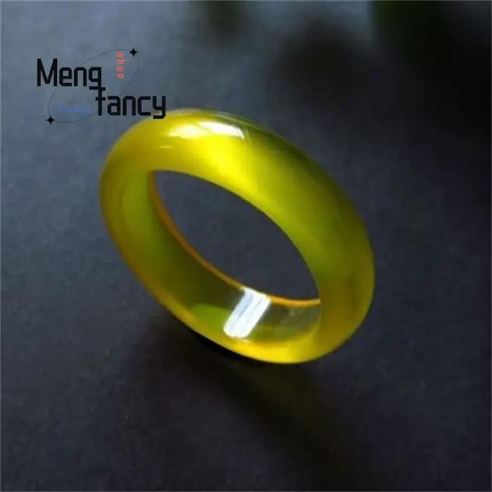 Bague en Agate Chalcédoine Naturelle Brésilienne
