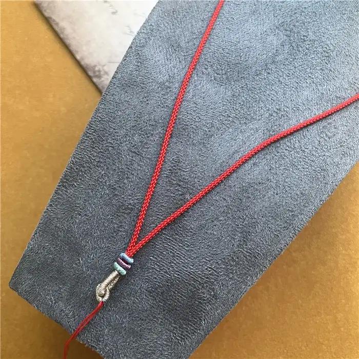 Colliers accessoires de bijoux faits à la main pendentif réglable corde collier avec perles fabrication
