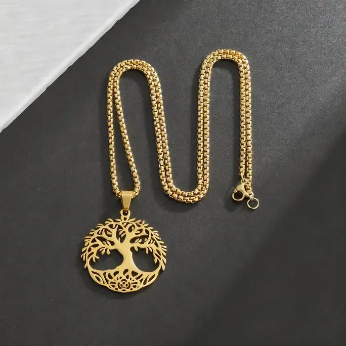 Collier pendentif arbre de vie pour femmes et hommes
