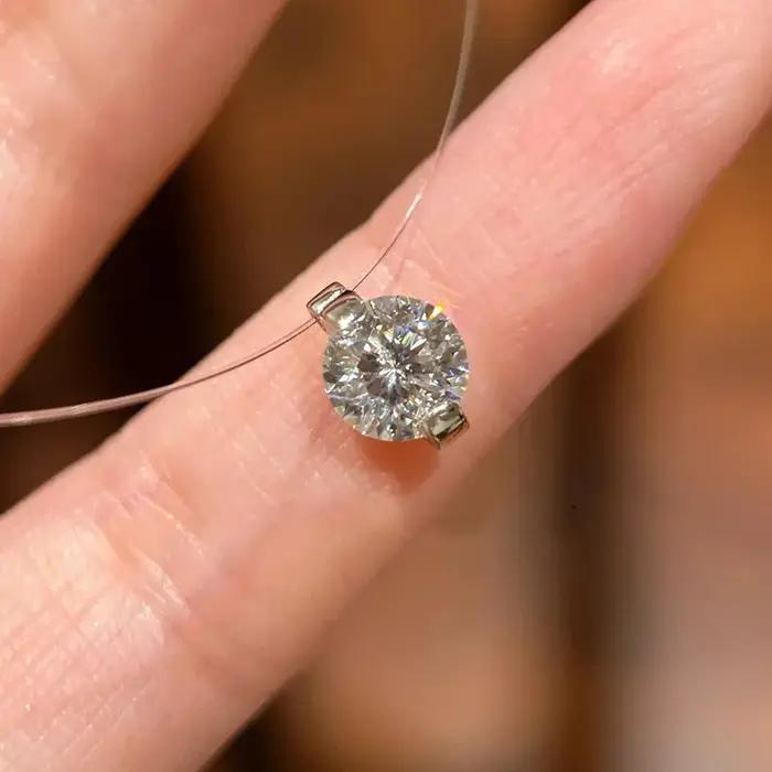 Collier Pendentif Larmes de Sirène en Argent Sterling 925 de Luxe Exquis avec Zircon pour Femme