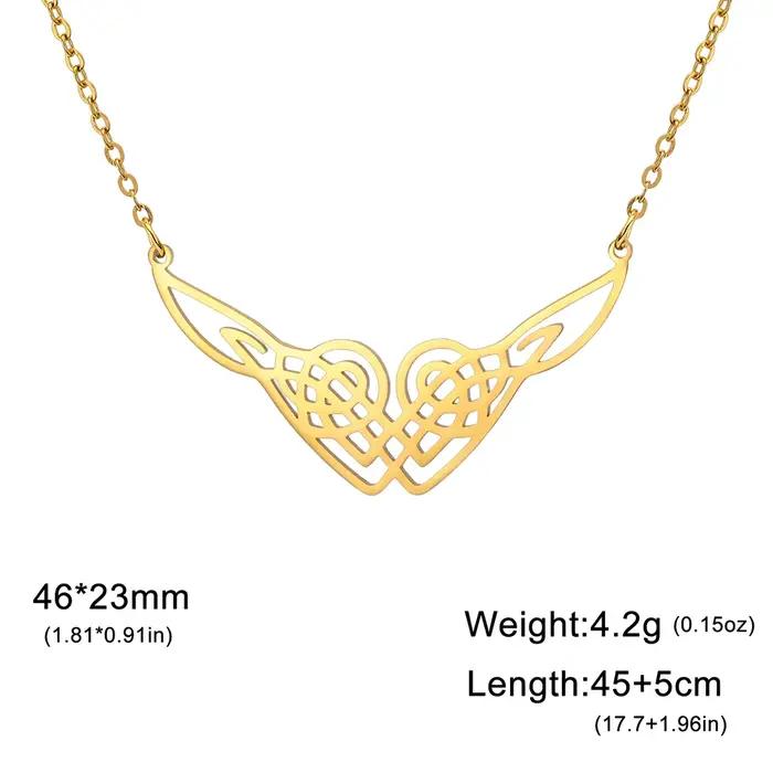 Dawapara – collier avec nœud en forme de cœur celtique