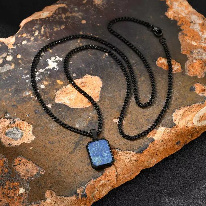 Collier tendance en acier inoxydable pour hommes
