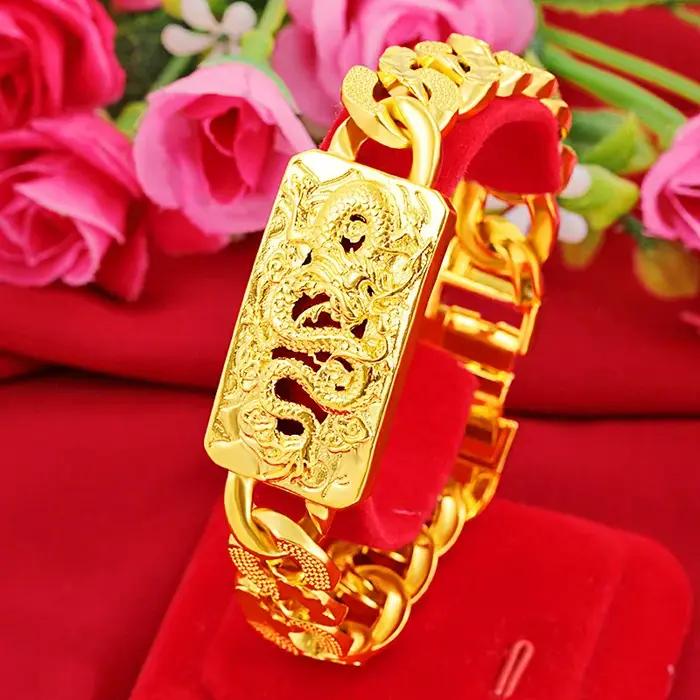 Bracelet de Luxe Arabe Musulman en Or 24K pour Homme