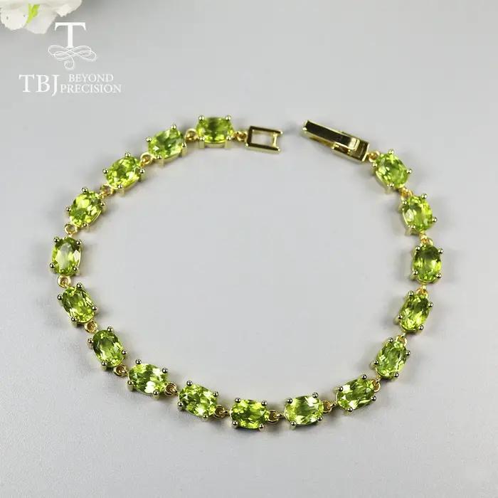 Bracelet en pierres précieuses, argent sterling 925, bijoux fins pour femmes, joli cadeau