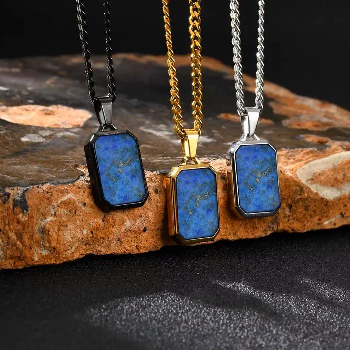 Collier tendance en acier inoxydable pour hommes