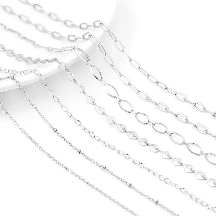 Collier en acier inoxydable pour hommes et femmes, bracelet punk hip hop, chaîne connecteurs bijoux, cadeau pour occasions spéciales