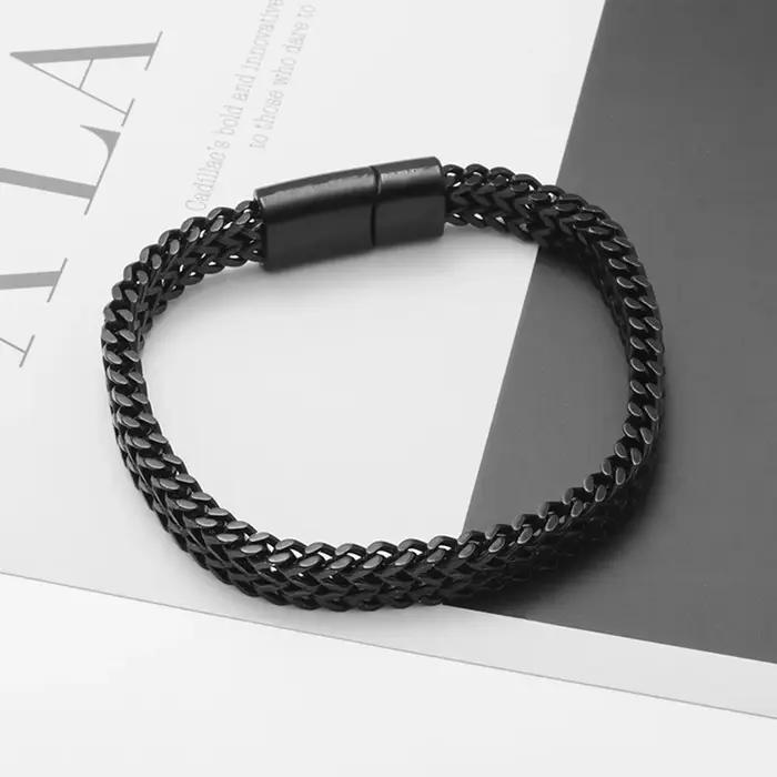 Bracelet de luxe en acier inoxydable pour hommes