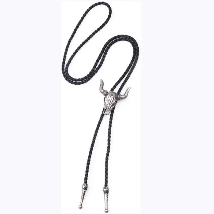 Collier vintage en cuir pour hommes, réglable Bolo aught, unisexe, thème Interface West, accessoires