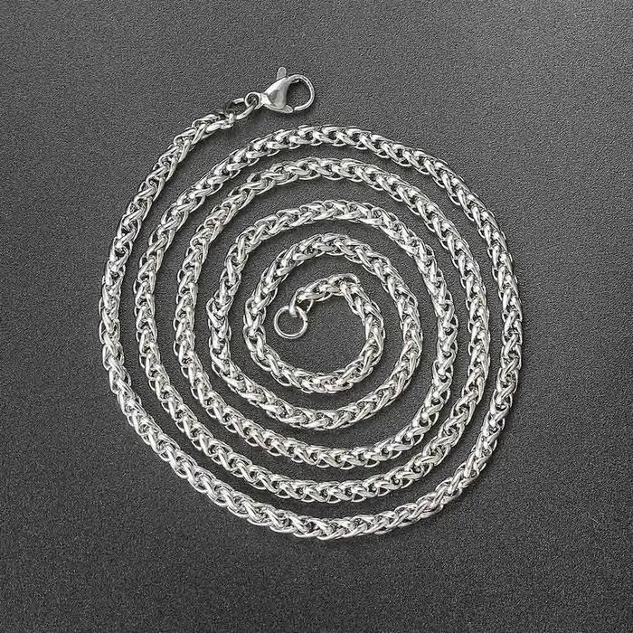 Chaîne Franco pour hommes, collier minimaliste en acier inoxydable pour femmes, bijoux Hip Hop à por