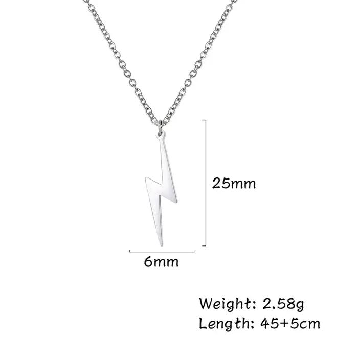 Collier pendentif éclair