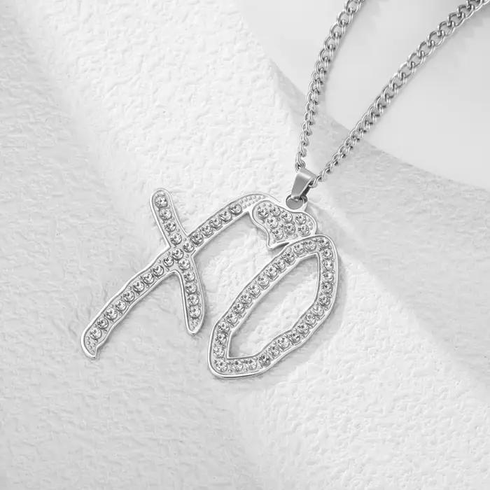 Hip Hop XO collier pendentif Hip Hop Rock rappeur bijoux