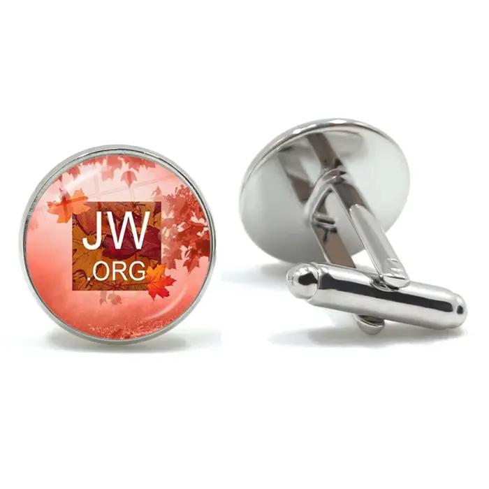 Nouveauté JW.ORG boutons de manchette Steampunk témoins de jéhovah dôme en verre poignets bijoux cadeaux faits à la main