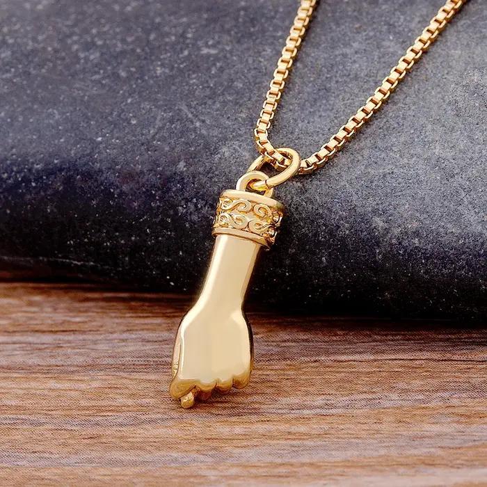 Collier foudre rétro Nidin en zircone cubique doré ajustable pour femmes et hommes, collier de fête hip hop avec tracker d'humeur pour occasions spéciales