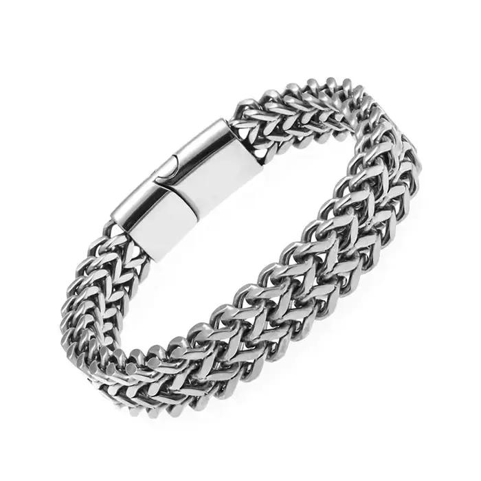 Bracelet de luxe en acier inoxydable pour hommes