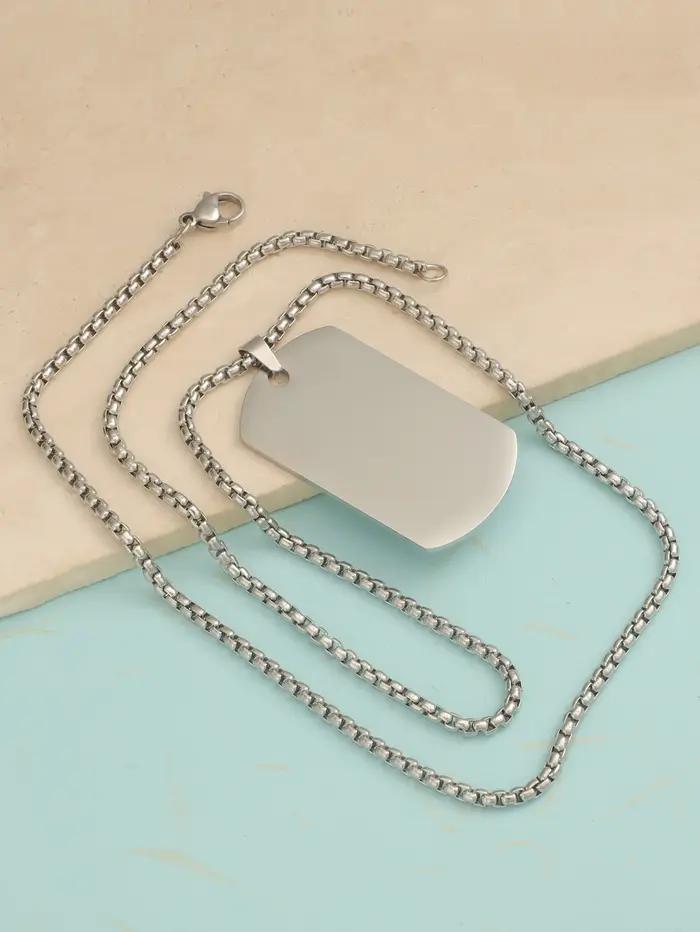 Colliers avec étiquette pour hommes, 10 pièces, 22x39mm, plaque signalétique de l'armée militaire, p
