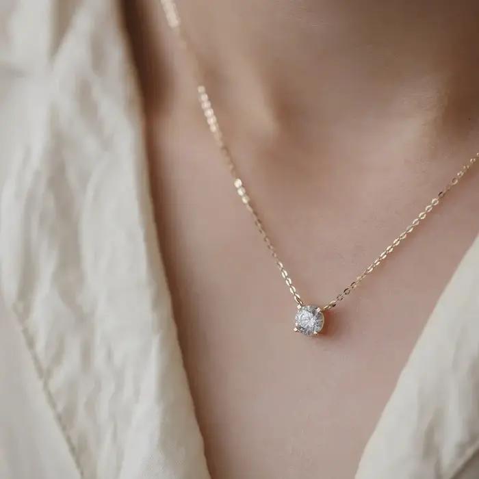 SOMILIA – collier en argent Sterling 925 plaqué or 18 carats