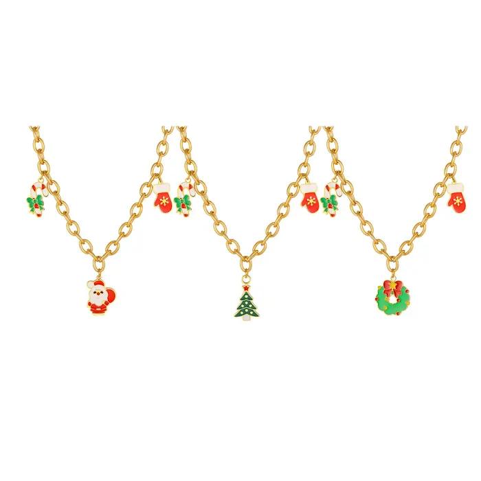Collier en acier inoxydable plaqué or 18 carats pour femmes avec pendentif en forme de larme pour occasions spéciales et gravure personnalisable
