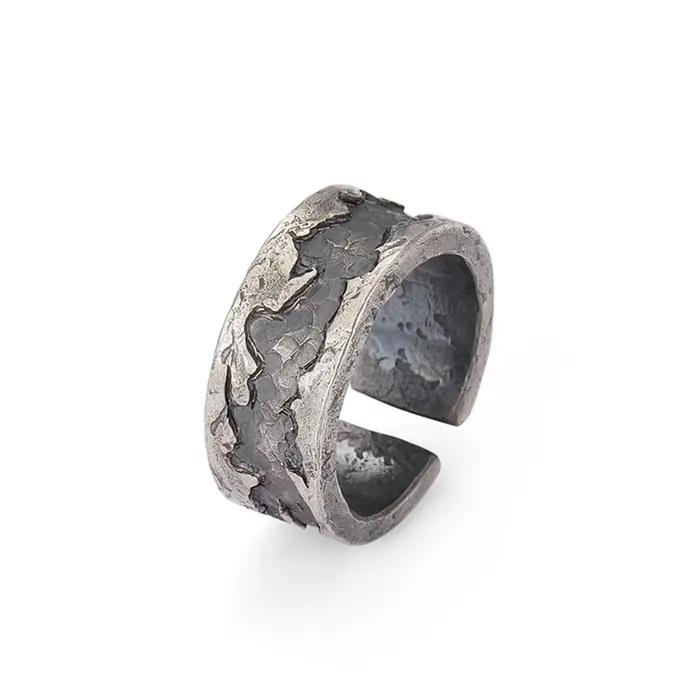 Bague Punk gothique ouverte réglable pour hommes