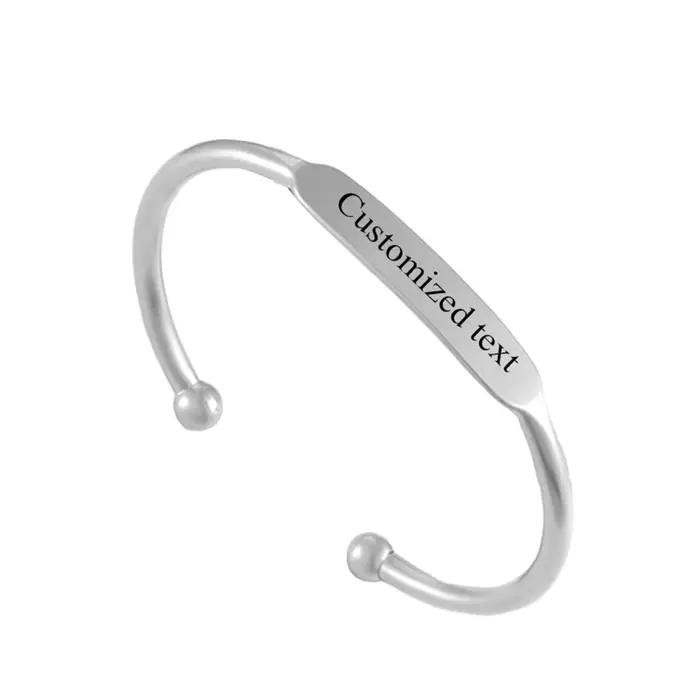 Bracelet Simple en forme de C pour femmes et hommes