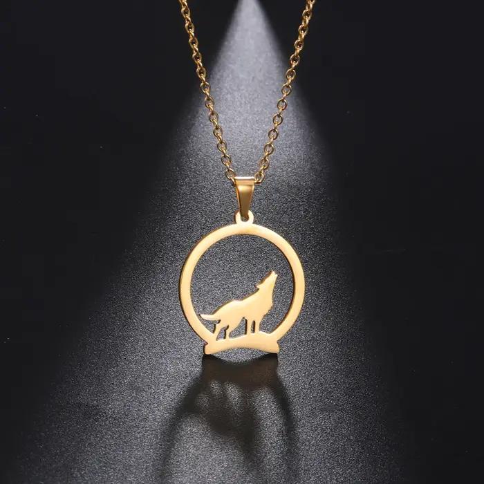 Collier loup, chaîne animale