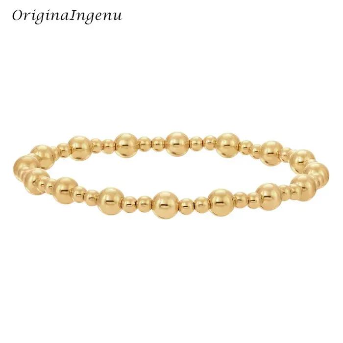 Bracelet vintage en or rempli Gold Filled chaîne géométrique robuste et durable pour usage quotidien et sport élégant pour femme