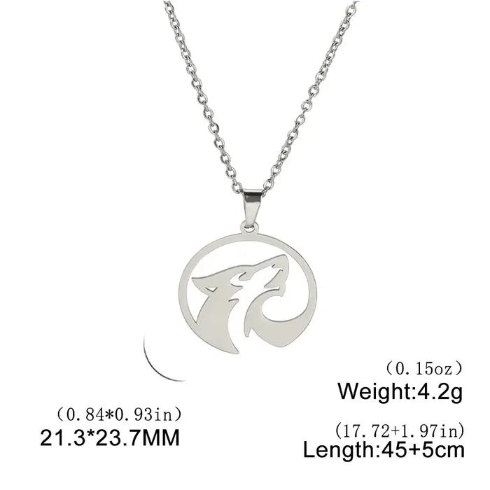 Collier loup, chaîne animale