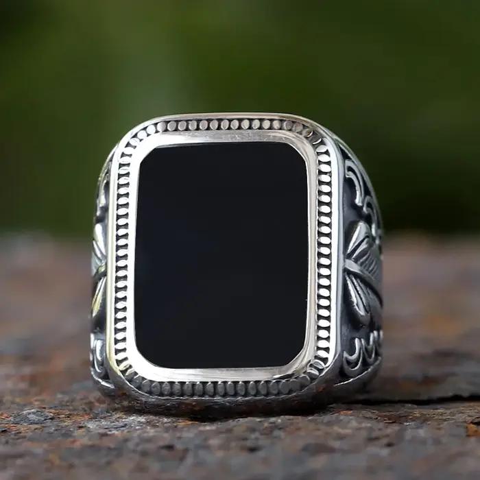 Bague chevalière turque Vintage faite à la main pour hommes et femmes