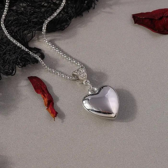Collier pendentif cœur steampunk Aihua pour femmes et hommes