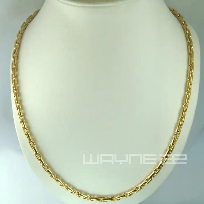 Collier en or pour homme, 50cm ou 60cm, longueur 3mm, largeur N0.25