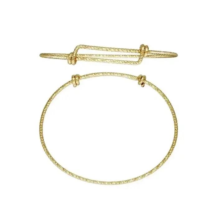 Bracelet réglable rempli d'or 14K, 7.0-8.5 pouces, 1.65mm, breloques Boho, vente en gros, Vintage, c