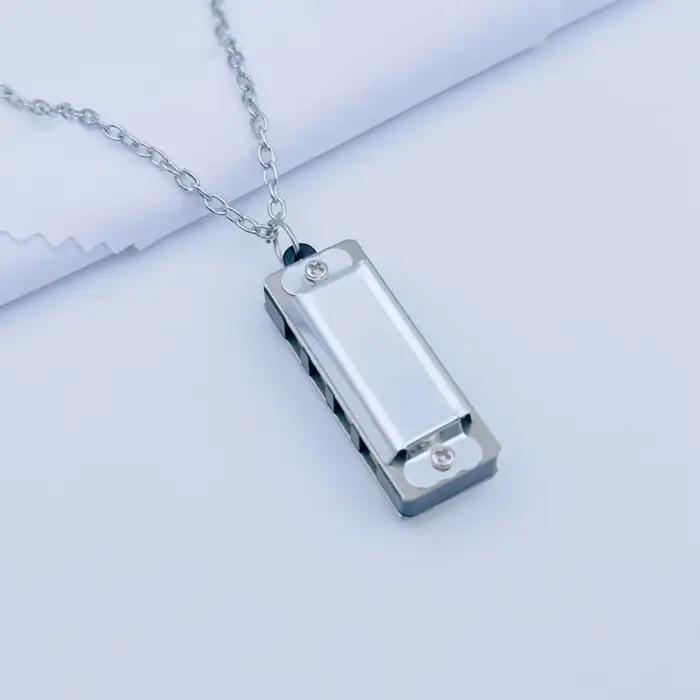 Mini collier de calcul en métal, 4 trous, 8 tons, cadeau musical JOMini