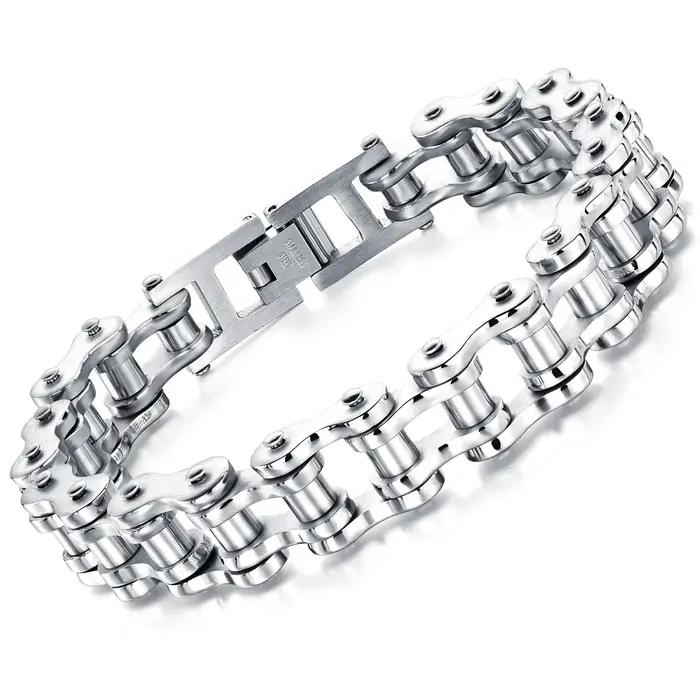 Bracelet en acier inoxydable pour hommes