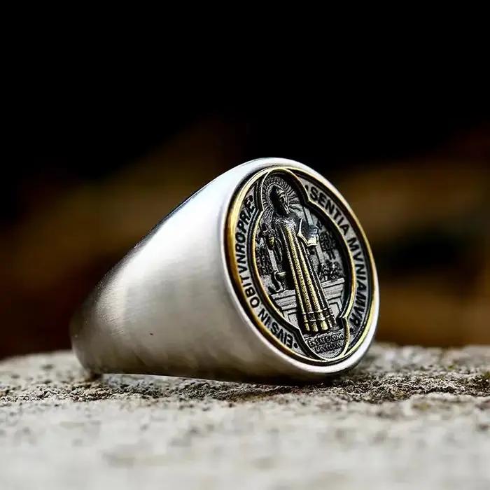 Beier – bague en acier inoxydable pour homme