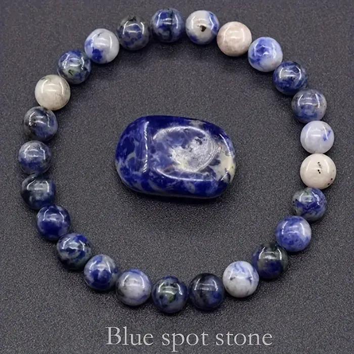 Bracelet Reiki Bleu ATen Perle pour Homme et Femme