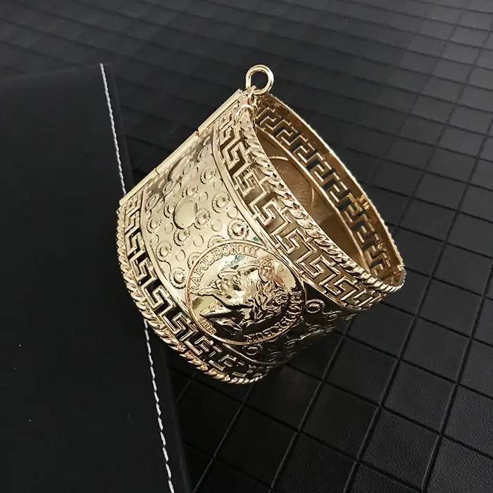Bracelet en métal vintage français Napoléon pour homme et femme