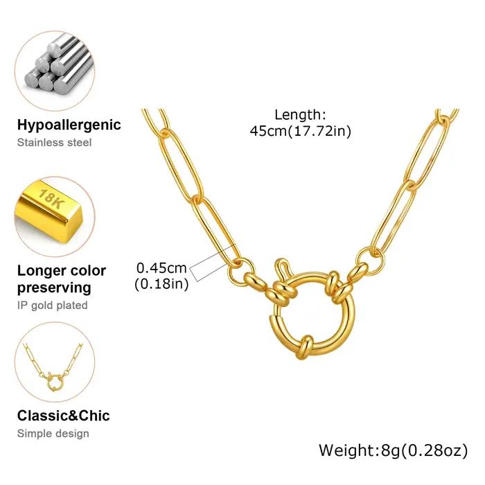 Collier Lariat en acier inoxydable plaqué or pour femmes et filles design moderne pendentif en forme de Y occasionnellement élégant