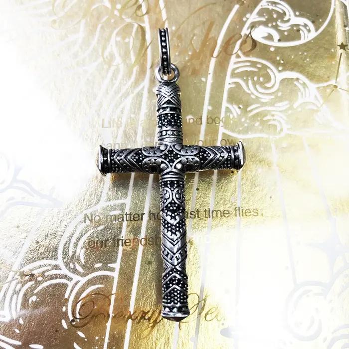 Pendentif Maori ornementation emblématique croix bijoux fins Europe 925 en argent Sterling Ethno cadeau pour femmes hommes