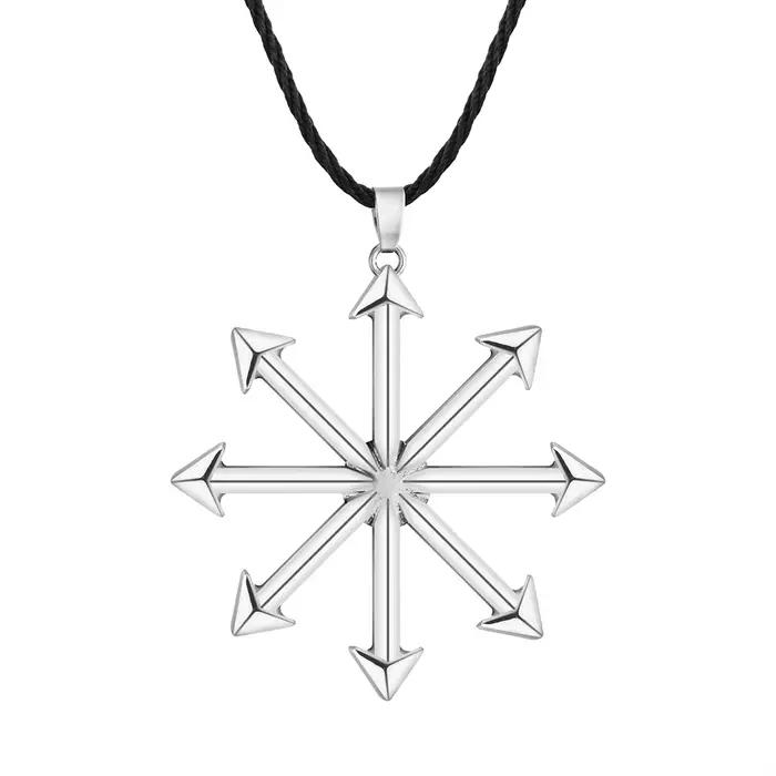Collier avec pendentif en forme de roue du Chaos Star VAN